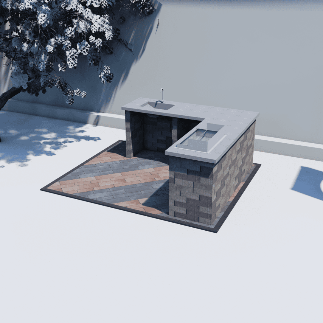 Outdoor Kitchen 4074 - 3.16 x 2.70 m